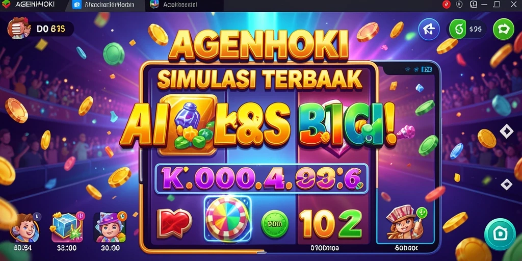 Tampilan menarik dari gameplay AGENHOKI yang penuh warna.