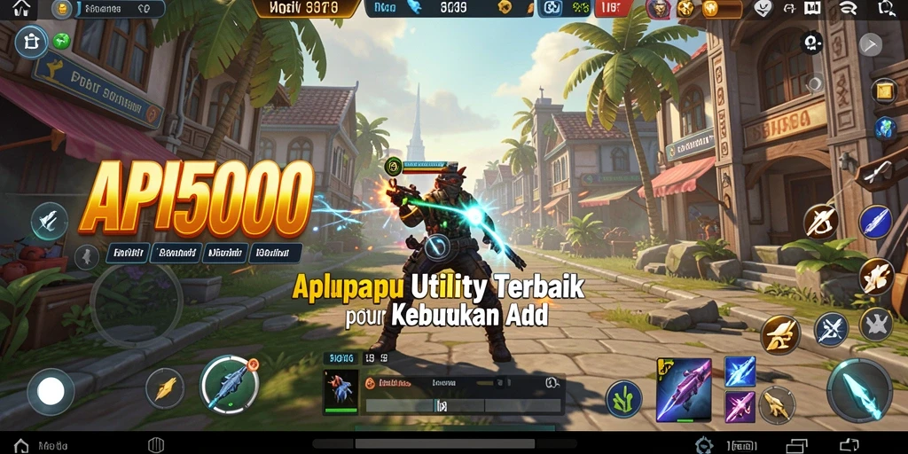 Tampilan aplikasi API5000 dengan fitur utility unggulan.