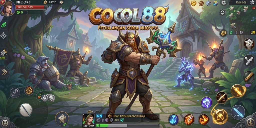 Tangkapan layar gameplay COCOL88 yang menampilkan aksi pertempuran epik.