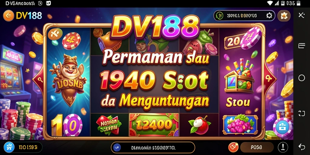Screenshot gameplay DV188 yang menampilkan keseruan permainan Slot.