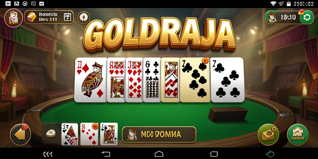 Tampilan gameplay seru dari GOLDRAJA dengan pemain yang bersaing.