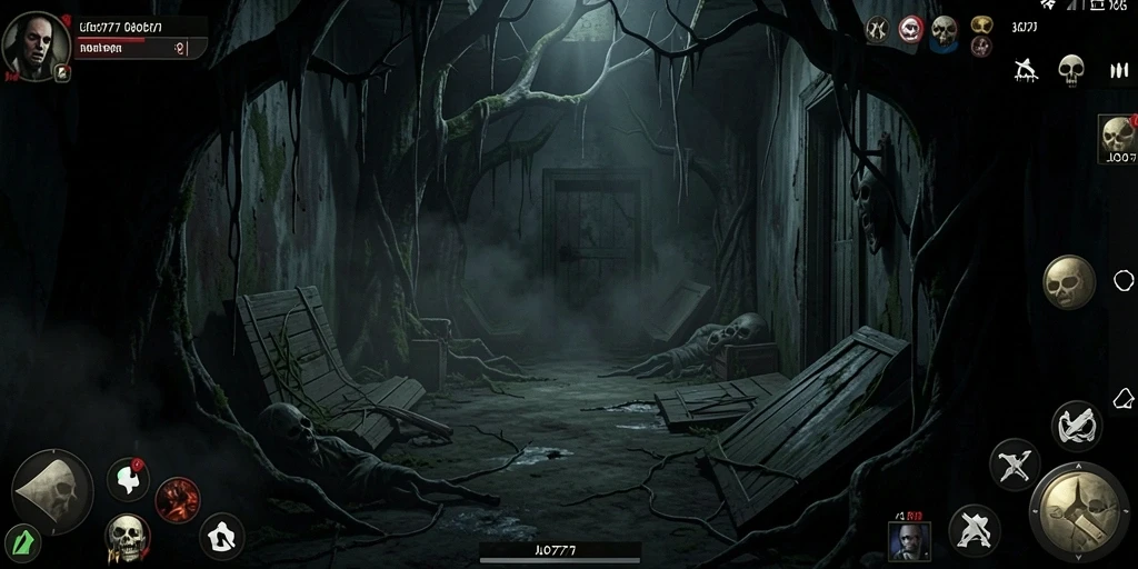 Gameplay LJO777 yang menegangkan dengan suasana horror yang mencekam.