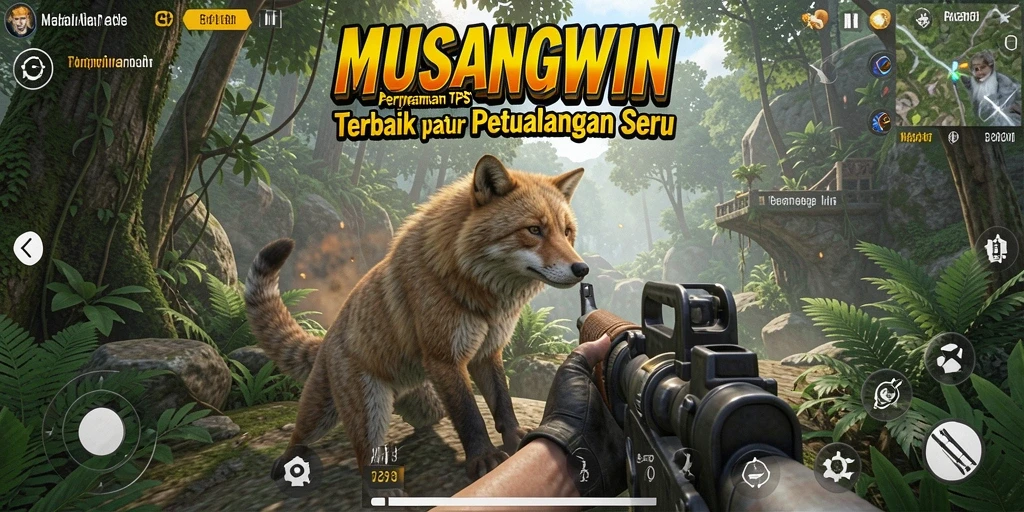 Tangkapan layar MUSANGWIN menampilkan aksi mendebarkan dalam permainan TPS.