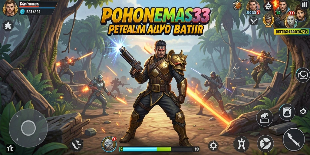 Tangkapan layar gameplay seru dari POHONEMAS33.