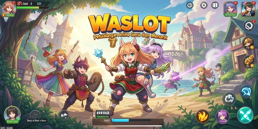Tampilan menakjubkan dari gameplay petualangan di WASLOT.